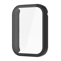 Dėklas, skirtas Xiaomi Mi Watch Band 8 Pro 7 Pro PC kieto grūdinto stiklo ekrano apsauga, visapusiškas buferis, grynos spalvos laikrodžių dėklai, priedai For Xiaomi Band 7 Pro juoda