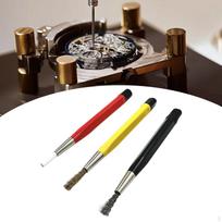 Rust Removal Brush, Watch Parts Remove Pen Easy to Use for Repairmen Amateurs Shop 3pcs gray
