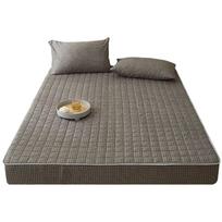 Vandeniui atsparus paklodė Dvigubas karalienės dygsniuotas čiužinys Cver Protector Antibakterinis kvėpuojantis paklodė languotas lovos užvalkalas 2xPillowcase 48x74cm