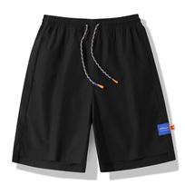 Didelės vyriškos vasaros kaprio mados laisvalaikio šortai Vyriškos laisvos paplūdimio kelnės Capris 8XL black