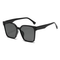New Sunglasses Women's Large Rim Sunglasses Male Glasses Plate Nylon Lens High Quality Fashion Uv Protection Tide