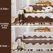 Modern Minimalist Sofa Cover Full Cover Chenille Anti-cat Scratch Sofa Cover Towel Four Seasons Universal Sofa Towel 180*130 white