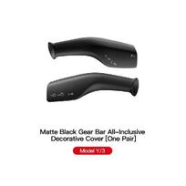 For Tesla Model 3 Model Y Full Package Trim Cover Of Carbon Fiber Matte Finish On Wiper Lever For Tesla 2022/2023 Accessorie juoda