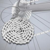 Dviračio grandinė 116 grandžių sklandžiai važiavimo patirčiai 6 7 8 Speed gray