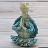 Jūros vėžlio meditacija Laisvalaikio papuošalai Vandenyno papuošalai Namų kiemo papuošalai Zen sėdinčio vėžlio imitacija Vandenyno papuošalai gray