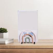 Napkin Holder Dispenser Desktop Multipurpose Stand Paper Towel for Countertop rožinė