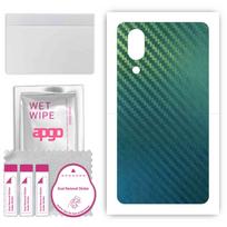 apgo Apsauginė lipdukas-oda nugarėlei, suderinamas su Sharp Aquos S3, Apvyniojimo plėvelė, Folija, Vinilas - Raštas Anglies Pluošto Chameleonas CAKA1