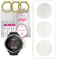 3x apgo Hidrogelio matinis ekrano apsauginis stiklas, skirtas Suunto 9, Hidrogelio plėvelė, Lankstus, Minkštas TPU su pozicionavimo sluoksniu, lengvas montavimas