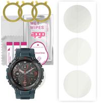 3x apgo Hydrogel Matte ekrano apsauga, skirta Amazfit T-Rex Pro, Hidrogelio plėvelė, Lankstus, Minkštas TPU su pozicionavimo sluoksniu, lengvas montavimas