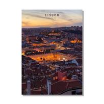 Modern City Map Poster for Home Decoration, Nordic Wall Art, Canvas Painting, Frameless Pictures for Living Room, Lisbon 21x30cm No Framed