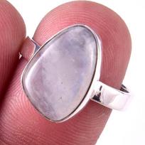 Natural Rainbow Moon Stone Gemstone Handmade 925 Sterling Silver Ring S.8 b2f51 gray
