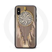 Coque Iphone XS max Attrape rêve en forme de couleur café