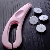 1 Set Fondant Cutter Sugarcraft Embossing Rollers Strip Icing 4 Wheels Cake Decorating Tools Pastry Mould 1set