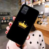 Crown Phone Case For Samsung Note 8 9 10 20 Case For Note10Pro 10lite 20ultra M20 M31 Funda Case Note10lite black