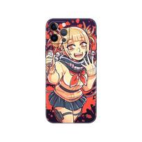 Cute Himiko Toga Anime phone case for iphone 5 5s 2020se 6 6s 7 8 plus x 10 XR XS 11 12 13 mini pro MAX black tpu back cover iphone 5 5S SE 2016