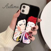 Hunter X HUNTER Hisoka Playing Card Phone Case for iPhone 11 12 13 14 Pro Max mini XR XS SE 2020 6 7 8 Plus Galaxy S21 S22 Cover Samsung S22ultra gray