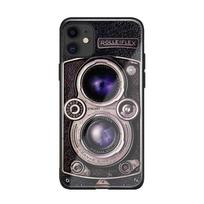 Nostalgiška garso kasetė minkšto silikono stiklo telefono dėklas dangtelis iPhone SE 6 6s 7 8 Plus X XR XS 11 12 mini Pro max iPhone 6 6s&Tempered Glass case black