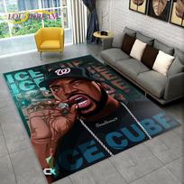 Hip Hop Art Rapper Legend Star Area Rug,Carpet Rug for Home Living Room Children's Bedroom Sofa Doormat Decor,Non-slip Floor Mat 40x60cm(15x23in)