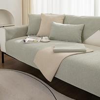 Diablement Fort Sofa Cushion Cover Cover Baby Sling Four Seasons Universal All-Inclusive Non-Slip Lightweight Modern Simple and Fashionable 70*70CM gray