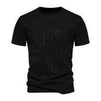 Men's Short Sleeved T-shirt With Large Area Embroidery Men's Casual T-shirt L juoda