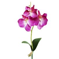 Dirbtinės drugelio orchidėjos galvos šilko gėlės namų vestuvių dekoras violetinė
