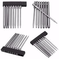 8pcs NEW 1/4inch Hex Shank 100mm Magnetic Torx Screwdriver Bits Set T8-T40