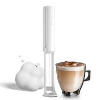 Electric Milk Frother Rechargeable Handheld Foam Maker for Coffee 3 Levels Adjustable Hangable Double heads balta