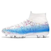 Football Shoes 33-47 Men's High-top Socks Football Shoes Long Nail Training Children's Youth Competition Sneakers Football Boots 43