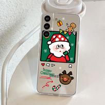 Clear Case For Samsung Galaxy S22 S20 FE S21 Plus S10 Lite S9 S8 S10e Note 20 Ultra 10 Lite 9 Phone Cover Snowman Christmas Cute Samsung S22 5G white