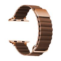 Watchband Leather Loop for Apple Watch ultra Band 49mm 44mm 40mm 41mm 45mm 42 mm 38mm Magnetic Strap for iwatch series 8 7 SE 6 5 4 3 2 1 38 40 41mm