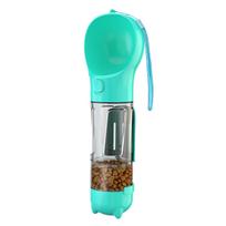 Dog Water Bottle Outdoor Portable Drinking Food Feeder For Small Medium Large Dogs Cats Puppy Poop Dispenser Labrador Supplies 300ml blue