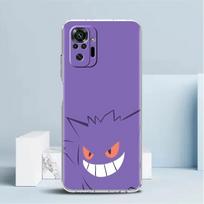Skaidrus dėklas Xiaomi Redmi Note 11 Pro 10 9 9S 8 8T 7 9A 9C 9T 10 10C K40 Permatomas minkštas telefono dėklas Juokingas Pokemon Gengar Redmi Note 11