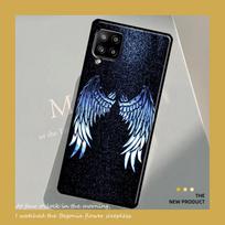 Exquisite Wings Case For Samsung Galaxy A54 A34 A21S A12 A22 A32 A52 A72 A13 A33 A53 A73 A51 A71 A14 Cover Samsung A12 gray
