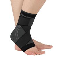 1pc Adjustable Ankle Support Compression Ankle Brace Protector Running Soccer Basketball Gym Ankle Stabilizer Bandage Strap XL juoda