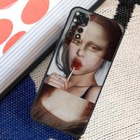 „Mona Lisa“ dėklas skirtas „Xiaomi Redmi Note 8 9 10 11 12 Pro 8T 9S 10S 11S Redmi 12C 9C 9T 10A 10C“ dangtelis Redmi Note 11S gray