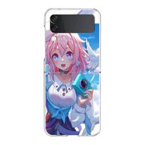 Telefono dėklas, skirtas Samsung Galaxy Z Flip 3 4 5 sulankstomas, didelio kietumo PC korpusas, skirtas Galaxy Z Flip 3 5, dangtelis Honkai Star Rail Genshin Impact Galaxy Z Flip 5