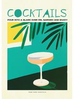 Cartoon Fruit Juice Mojito Aperol Spritz Posters and Print Sangria Drink Negroni Canvas Painting Club Bar Shop Home Decoration No Frame 21*30cm No Frame