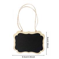 10Pcs/lots Wooden Rope Double-Sided Small Blackboard Mini Pendant Stall Prop Hanging Creative Home Decoration