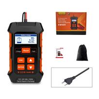12V 24V Car Battery Tester 100-2000CCA LithiumBattery Test Lead id Battery Analyzers LED Display Battery Diagnostic EU black
