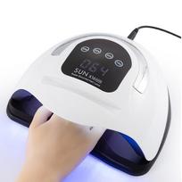 320W UV LED nagų lempa Greitesnis gelinio lako džiovinimo šviestuvas rankoms ir kojoms su nešiojama rankena 4 laikmačiai ir automatinis jutiklis namų naudojimui US