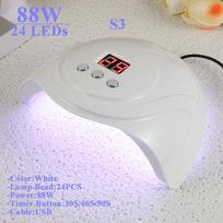 88W UV LED lempos nagų džiovintuvo mašina, skirta sukietinti visus nagų gelinio lako lakus 24vnt LED lempa manikiūrui USB jungties automatinis jutiklis USB