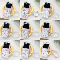 Happy Tulip Bracelet for Samsung zFilp 3/4 and zFilp 6/5 Foldable Phone Cases Samsung Z Flip 6 tulpės spalva