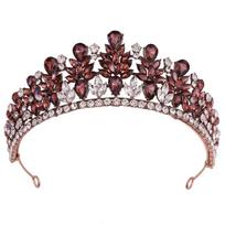 Nuotakos karūna tiara princesės suknelė kristalinė galvos juosta aksesuarai šukuosenos fotografija plaukų aksesuarai black