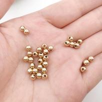 Hanmade Oil Sealing Color Preserving Square Beads CCB Spacing Beads Pentagram 100pcs Round Beads Accessories DIY Handmade Beaded Material Love Beads Round Beads 4mm auksinė