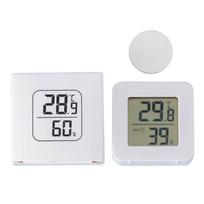 LCD Digital Thermometer Hygrometer High Accuracy Temperature Humidity Detector Sensor Meter Self-adhesive Detect Meter