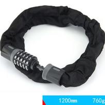 Plieninio lyno trosas Šalmo spynos 5 skaitmenų plieninės grandinės Naujas kombinuotas skaičių kodas Lauko 1200mm black