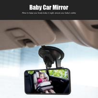 Kūdikių automobilio veidrodėlis Galinio vaizdo veidrodis Plataus vaizdo siurbimo taurelės veidrodis Square gray