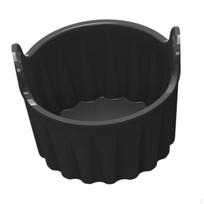 „Air Fryer“ silikoninis kepimo puodelis, „Air Cupcake“ modelis, „Mini Cake Model“, „Air“. juoda