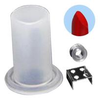1 rinkinys rankų darbo lūpų dažų formelių rinkinio, plaunamų, daugkartinio naudojimo silikoninių formelių, skirtų tobulos formos lūpų dažams gray