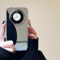 Fashion Makeup Mirror Electroplated Case for HONOR X9b Shockproof TPU Casing Bumper Phone Funda Cover 1-1172 gray